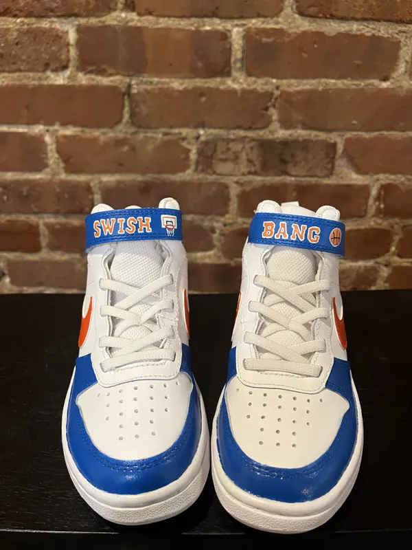 One-of-a-kind custom painted children's sneakers
