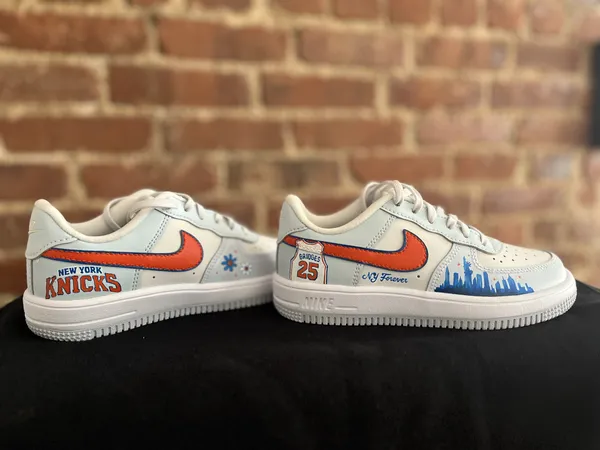Unique custom sneaker pair crafted for a young child